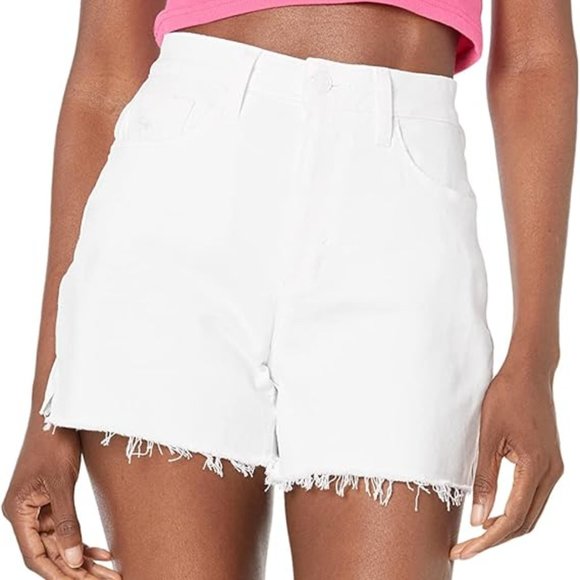 PAIGE Pants - PAIGE Flaunt Ultra High Rise Cut Off Shorts in Crisp White Denim Size 32 New